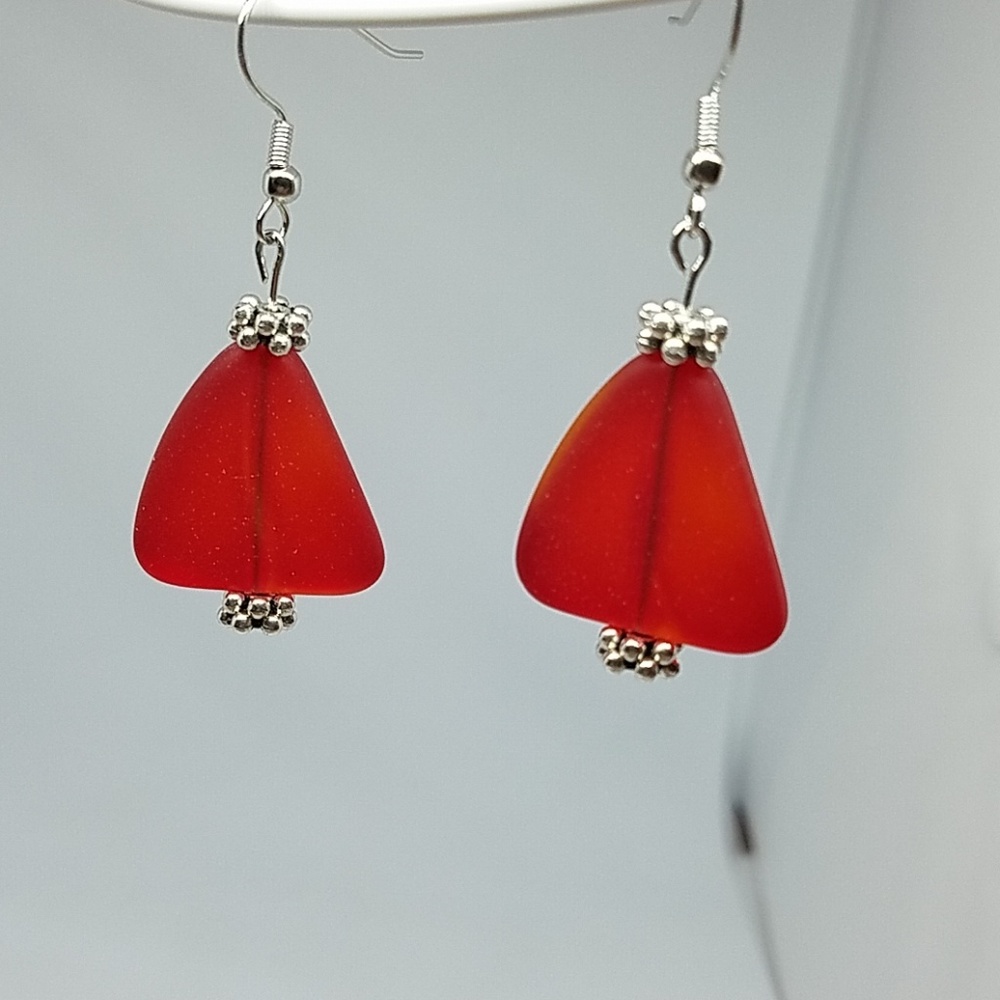 NEW Handmade Sea Glass earrings